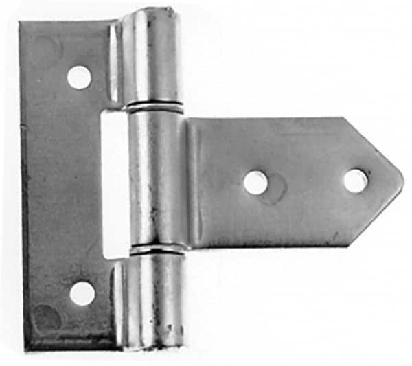 Made in USA - 3-3/4" Long x 2" Wide, Hinge - Zinc, Zinc Plated Finish - Exact Tooling