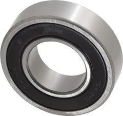 Value Collection - 1" Bore Diam, 2" OD, Double Seal Semi Ground Extra Light Radial Ball Bearing - 9/16" Wide, 1 Row, Round Bore, 1,565 Lb Static Capacity, 2,914 Lb Dynamic Capacity - Exact Tooling