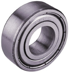 Value Collection - 7/8" Bore Diam, 2" OD, Double Shield Semi Ground Extra Light Radial Ball Bearing - 9/16" Wide, 1 Row, Round Bore, 1,565 Lb Static Capacity, 2,914 Lb Dynamic Capacity - Exact Tooling