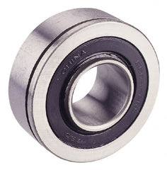 Value Collection - 7/8" Bore Diam, 2" OD, Double Seal Semi Ground Extra Light Radial Ball Bearing - 1 Row, Round Bore, 1,096 Lb Static Capacity, 2,040 Lb Dynamic Capacity - Exact Tooling