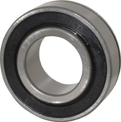 Value Collection - 1" Bore Diam, 2" OD, Double Seal Semi Ground Extra Light Radial Ball Bearing - 1 Row, Round Bore, 1,096 Lb Static Capacity, 2,040 Lb Dynamic Capacity - Exact Tooling