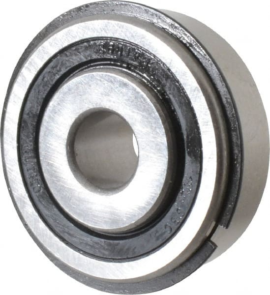 Value Collection - 1/2" Bore Diam, 1-3/4" OD, Double Seal Semi Ground Extra Light Radial Ball Bearing - 1 Row, Round Bore, 707 Lb Static Capacity, 1,366 Lb Dynamic Capacity - Exact Tooling