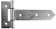 Made in USA - 8" Long x 2" Wide, Hinge - Aluminum, Brushed Finish - Exact Tooling
