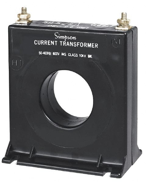 Simpson Electric - 5 Amp AC Input, 60 Hz, Panel Meter Current Transducer - 20, Screw Terminal, For Use with AC Ammeter - Exact Tooling