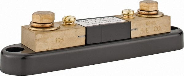 Simpson Electric - Panel Meter Portable Shunt - 10, 50 mV Drop, Screw Terminal, For Use with Falcon Series 200 mVDC Meters - Exact Tooling