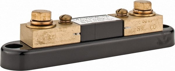 Simpson Electric - Panel Meter Portable Shunt - 25, 50 mV Drop, Screw Terminal, For Use with Falcon Series 200 mVDC Meters - Exact Tooling