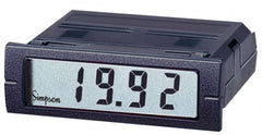 Simpson Electric - 3-1/2 Digits, Digital LCD, DC mV, Panel Meter - 4-440 Hz, 10 Megohms, 250 VAC, Red - Exact Tooling