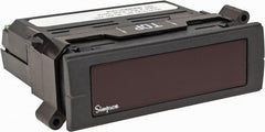 Simpson Electric - 3-1/2 Digits, Digital LCD, DC Voltmeter, Panel Meter - 4-440 Hz, 10 Megohms, 2 VDC, 250 VAC, Red - Exact Tooling