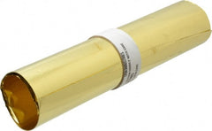 Made in USA - 10 Ft. Long x 12 Inch Wide x 0.001 Inch Thick, Roll Shim Stock - Brass - Exact Tooling