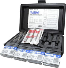 Heli-Coil - 48 Inserts, M5x0.80 - M10x1.25 Internal Thread, M10x1.25, M5x0.80, M6x1.00, M8x1.25 Metric, Thread Repair Kit - Includes Drill, Installation Tool and Tap - Exact Tooling