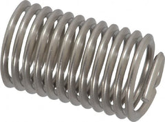Heli-Coil - 5/8-11 UNC, 1-1/4" OAL, Free Running Helical Insert - 11-3/4 Free Coils, Tanged, 304 Stainless Steel, Bright Finish, 2D Insert Length - Exact Tooling