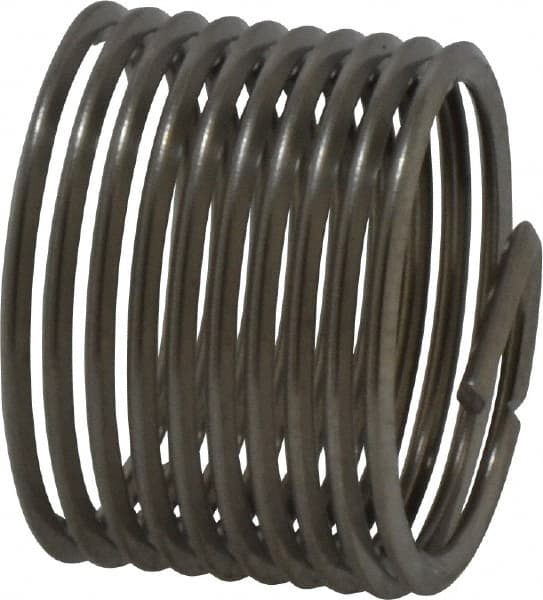 Heli-Coil - 3/4-16 UNF, 3/4" OAL, Free Running Helical Insert - 9-3/4 Free Coils, Tanged, 304 Stainless Steel, Bright Finish, 1D Insert Length - Exact Tooling