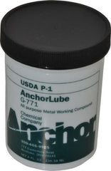 Made in USA - Anchorlube G-771, 1/2 Pt Jar Cutting Fluid - Water Soluble, For Broaching, Counterboring, Drawing, Drilling, Engraving, Fly-Cutting, Hole Extruding, Milling, Piercing, Punching, Sawing, Seat Forming, Spot Facing, Tapping - Exact Tooling