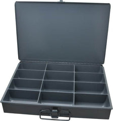 Durham - 12 Compartment Small Steel Storage Drawer - 13-3/8 Inches Wide x 9-1/4 Inches Deep - Exact Tooling