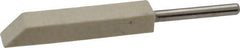 Made in USA - 1/4" Diam, 1/8" Shank Diam, Taper Shaped Mounted Bob - Medium Density, 1/4" Head Length, 1-1/2" Shank Length, Wool Felt, for Reciprocating Tools - Exact Tooling