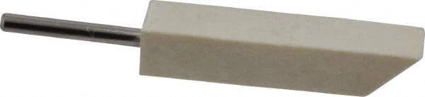 Made in USA - 3/8" Diam, 1/8" Shank Diam, Taper Shaped Mounted Bob - Hard Density, 1-3/4" Head Length, 1-1/2" Shank Length, Wool Felt, for Reciprocating Tools - Exact Tooling