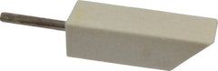 Made in USA - 1/2" Diam, 1/8" Shank Diam, Taper Shaped Mounted Bob - Hard Density, 1/2" Head Length, 1-1/2" Shank Length, Wool Felt, for Reciprocating Tools - Exact Tooling