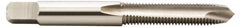 Hertel - #4-48 UNF, 2 Flute, Bright Finish, High Speed Steel Spiral Point Tap - Plug Chamfer, Right Hand Thread, 1-7/8" OAL, 9/16" Thread Length, 0.141" Shank Diam - Exact Tooling