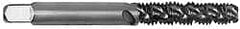 Hertel - 7/16-14 UNC, 3 Flute, 52° Helix, Bottoming Chamfer, Bright Finish, High Speed Steel Spiral Flute STI Tap - 3-19/32" OAL - Exact Tooling
