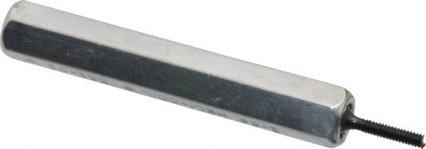 Heli-Coil - #2-56, Free-Running & Locking Insert Compatible, Mandrel Thread Insert Hand Installation Tool - Type I Threaded Mandrel, UNC Thread, 2-7/16" OAL, 5/16" Spinner Diam, #2-56 Insert Internal Thread - Exact Tooling