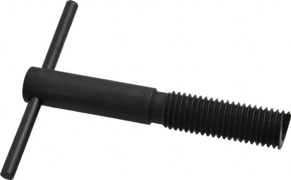 Heli-Coil - 3/4-10, Free-Running & Locking Insert Compatible, Mandrel Thread Insert Hand Installation Tool - Type III Threaded Mandrel, UNC Thread, 4-7/8" OAL, 4" Spinner Diam, 3/4-10 Insert Internal Thread - Exact Tooling
