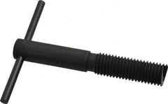 Heli-Coil - 3/4-10, Free-Running & Locking Insert Compatible, Mandrel Thread Insert Hand Installation Tool - Type III Threaded Mandrel, UNC Thread, 4-7/8" OAL, 4" Spinner Diam, 3/4-10 Insert Internal Thread - Exact Tooling