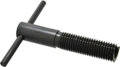 Heli-Coil - 7/8-9, Free-Running & Locking Insert Compatible, Mandrel Thread Insert Hand Installation Tool - Type III Threaded Mandrel, UNC Thread, 4-7/8" OAL, 4-1/2" Spinner Diam, 7/8-9 Insert Internal Thread - Exact Tooling