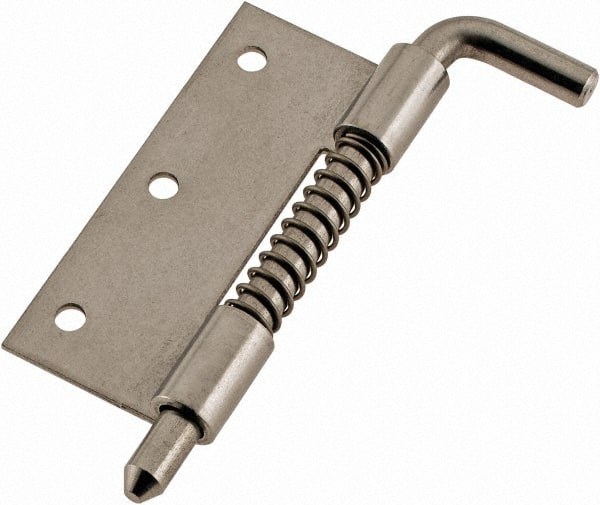 Made in USA - 7/8" Wide x 0.05" Thick, 302/304 Hinge - Stainless Steel, Polished Finish - Exact Tooling