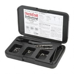 Heli-Coil - 36 Inserts, #4-40 UNC, Thread Repair Kit - 0.168" Insert Length - Exact Tooling