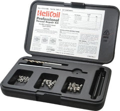 Heli-Coil - 36 Inserts, #10-24 UNC, Thread Repair Kit - 0.285" Insert Length - Exact Tooling