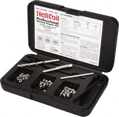 Heli-Coil - 36 Inserts, #12-24 UNC, Thread Repair Kit - 0.324" Insert Length - Exact Tooling
