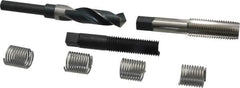 Heli-Coil - 4 Inserts, 3/4-10 UNC, Thread Repair Kit - 1.125" Insert Length - Exact Tooling