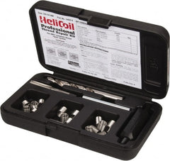 Heli-Coil - 18 Inserts, 3/8-24 UNF, Thread Repair Kit - 0.562" Insert Length - Exact Tooling