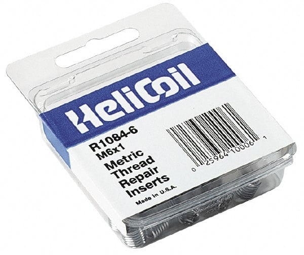 Heli-Coil - 7/8-18 UNS, 1/2 - 5/8" OAL, Free Running Helical Insert - Tanged, Stainless Steel, 1D Insert Length - Exact Tooling