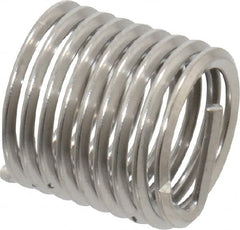 Heli-Coil - 5/16-24 UNF, 0.469" OAL, Free Running Helical Insert - 8-7/8 Free Coils, Tanged, Stainless Steel, Bright Finish, 1-1/2D Insert Length - Exact Tooling