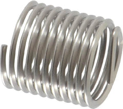 Heli-Coil - 7/16-20 UNF, 0.656" OAL, Free Running Helical Insert - 10-5/8 Free Coils, Tanged, Stainless Steel, Bright Finish, 1-1/2D Insert Length - Exact Tooling