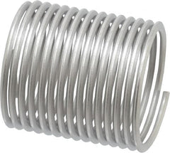 Heli-Coil - 1-12 UNF, 1-1/2" OAL, Free Running Helical Insert - 15 Free Coils, Tanged, Stainless Steel, Bright Finish, 1-1/2D Insert Length - Exact Tooling
