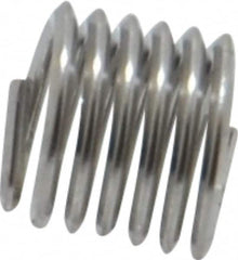 Heli-Coil - M4x0.70 Metric Coarse, 6mm OAL, Free Running Helical Insert - 6-1/8 Free Coils, Tanged, Stainless Steel, Bright Finish, 1-1/2D Insert Length - Exact Tooling