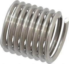 Heli-Coil - M12x1.75 Metric Coarse, 18mm OAL, Free Running Helical Insert - 8-1/4 Free Coils, Tanged, Stainless Steel, Bright Finish, 1-1/2D Insert Length - Exact Tooling