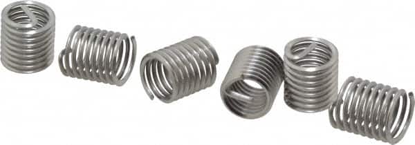 Heli-Coil - M14x2.00 Metric Coarse, 21mm OAL, Free Running Helical Insert - 8-1/2 Free Coils, Tanged, Stainless Steel, Bright Finish, 1-1/2D Insert Length - Exact Tooling