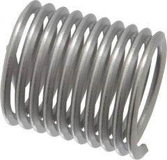 Heli-Coil - M16x2.00 Metric Coarse, 24mm OAL, Free Running Helical Insert - 9-3/4 Free Coils, Tanged, Stainless Steel, Bright Finish, 1-1/2D Insert Length - Exact Tooling