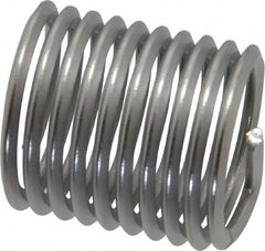 Heli-Coil - M20x2.50 Metric Coarse, 30mm OAL, Free Running Helical Insert - 13-5/8 Free Coils, Tanged, Stainless Steel, Bright Finish, 1-1/2D Insert Length - Exact Tooling