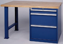 LISTA - 3 Drawer NC/CNC Cabinet Modular Workstation - For Use 50 Taper, Holds 40 Tools, 60 Inches Wide x 35-1/4 Inches High x 30 Inches Deep, 2,000 Lbs. Load Capacity - Exact Tooling