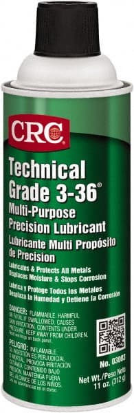 CRC - 16 oz Aerosol Nondrying Film Penetrant/Lubricant - Amber, 250°F Max, Food Grade - Exact Tooling
