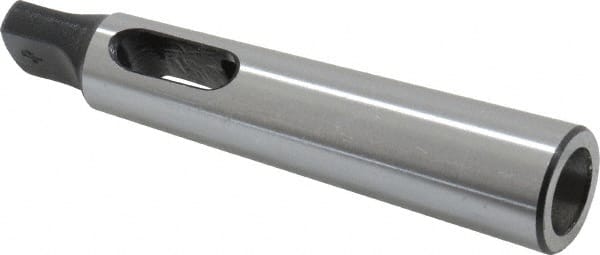 Interstate - MT1 Inside Morse Taper, MT2 Outside Morse Taper, Standard Reducing Sleeve - Soft with Hardened Tang, 5/8" Projection, 92mm OAL, 18.6mm Body Diam - Exact Tooling