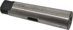 Interstate - MT1 Inside Morse Taper, MT4 Outside Morse Taper, Standard Reducing Sleeve - Soft with Hardened Tang, 1/4" Projection, 124mm OAL, 31.6mm Body Diam - Exact Tooling
