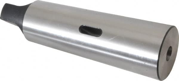 Interstate - MT1 Inside Morse Taper, MT5 Outside Morse Taper, Standard Reducing Sleeve - Soft with Hardened Tang, 1/4" Projection, 156mm OAL, 44.7mm Body Diam - Exact Tooling