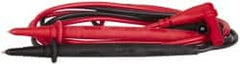 Fluke - Black/Red Electrical Test Equipment Leads - Use with Fluke 175, 177, 179 True RMS Digital Multimeters, Fluke 287, 289 True-RMS Industrial Logging Multimeters, Fluke 705 Loop Calibrators - Exact Tooling