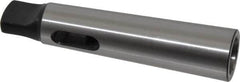 Interstate - MT2 Inside Morse Taper, MT3 Outside Morse Taper, Standard Reducing Sleeve - Soft with Hardened Tang, 3/4" Projection, 112mm OAL, 24.7mm Body Diam - Exact Tooling