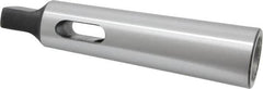 Interstate - MT3 Inside Morse Taper, MT4 Outside Morse Taper, Standard Reducing Sleeve - Soft with Hardened Tang, 3/4" Projection, 140mm OAL, 32.4mm Body Diam - Exact Tooling
